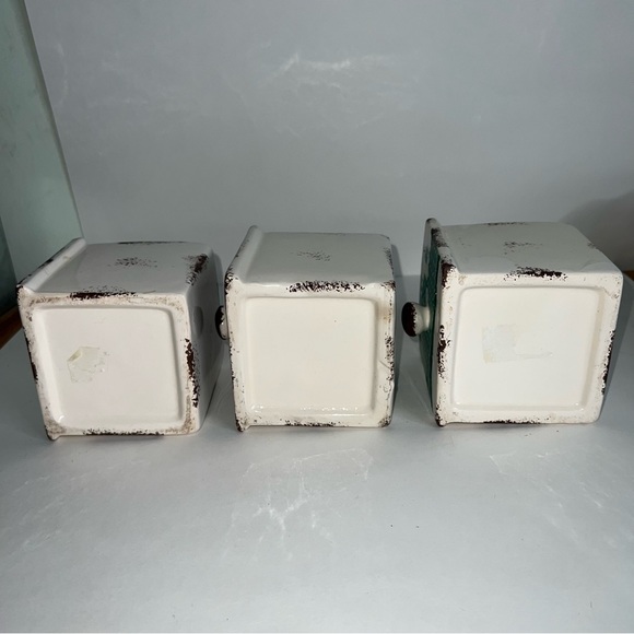 3 Ceramic Drawers Moroccan Style Storage Colorful Designs - Picture 6 of 9